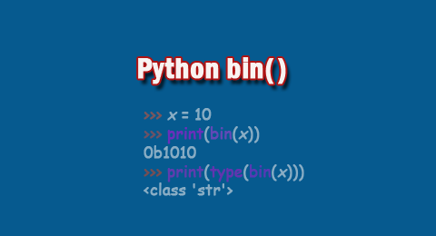 python bin()函数