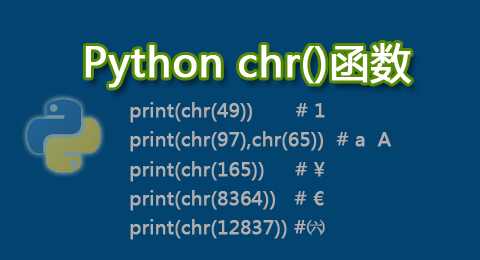 Python chr()函数